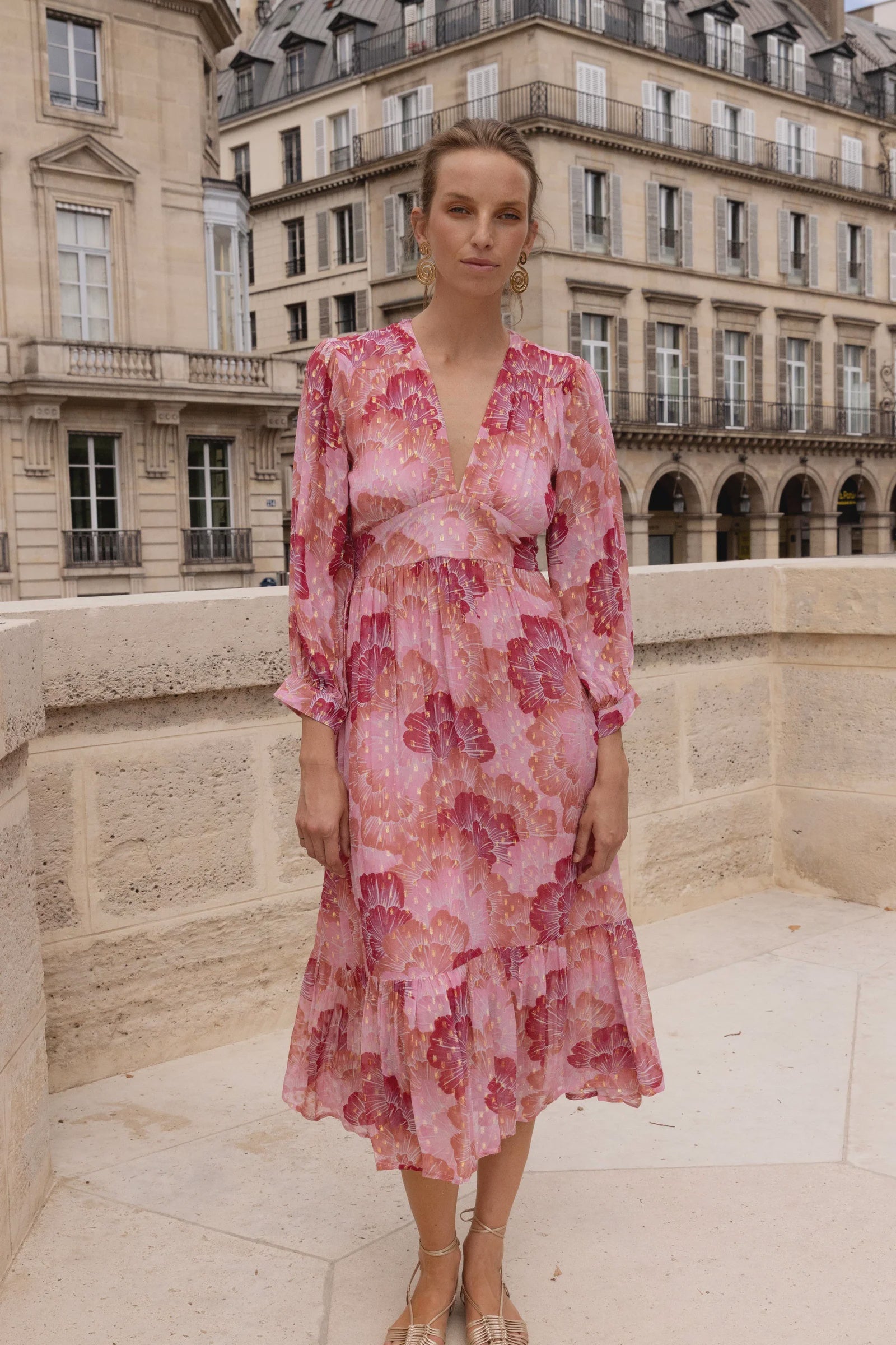 Oliphant Tie Back Maxi- Madrid Blush