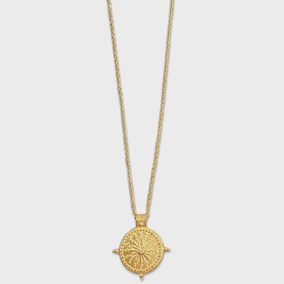 Ellie Vail Beckett Sun Disc Pendant Necklace