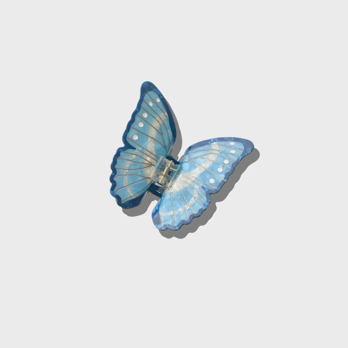 BDA Solar Eclipse Morpho Butterfly Claw Hair Clip - Blue