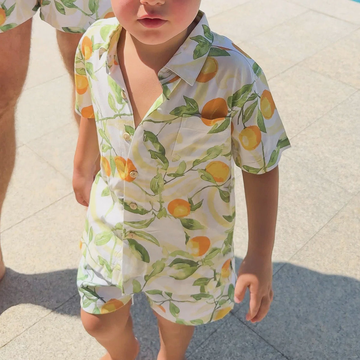 Kenny Flowers Boys Hawaiian Shirt - The Valencia