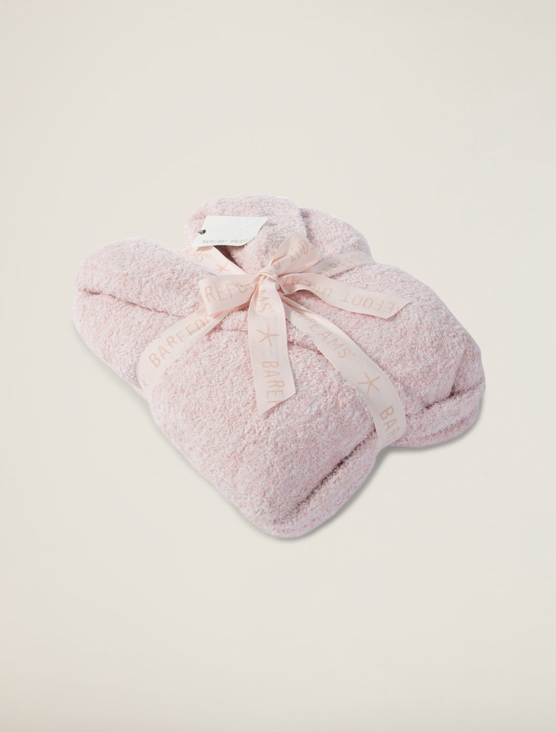 Barefoot Dreams CozyChic Adult Robe - Dusty Rose/ White