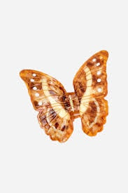 BDA Solar Eclipse Morpho Butterfly Claw Hair Clip - Brown