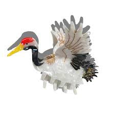 BDA Solar Eclipse Crane Bird Claw Hair Clip