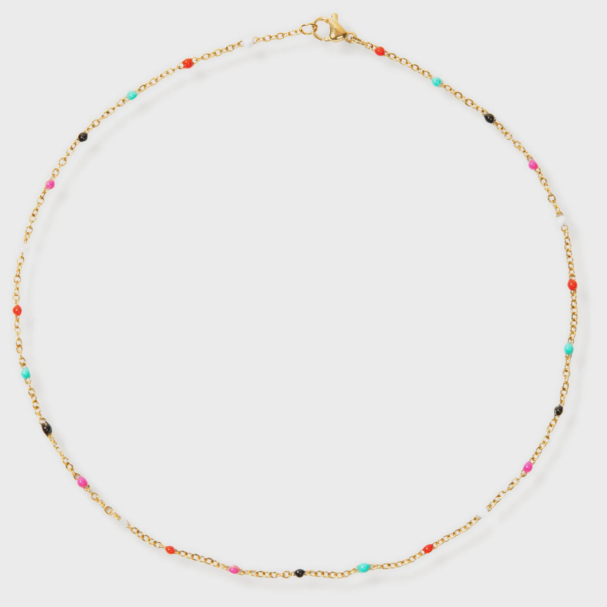 Ellie Vail Gwen Colorful Dainty Enamel Beaded Necklace