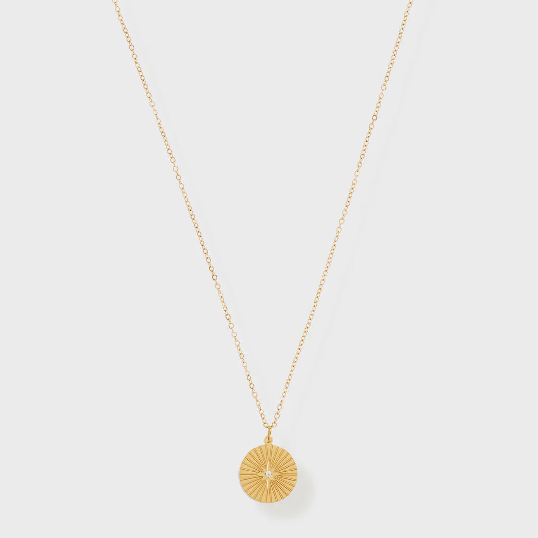 Ellie Vail Rue Sunburst Disc Necklace