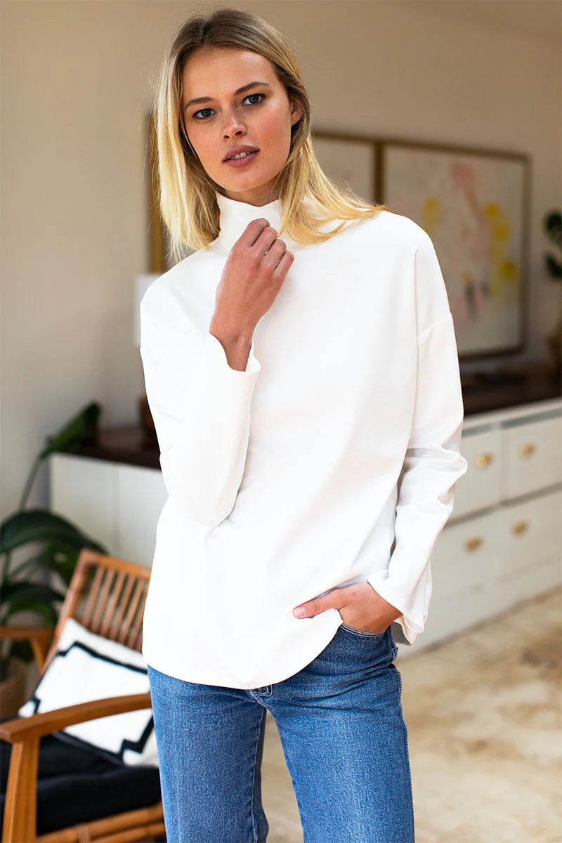 Emerson Fry Edie Top - Ivory Ponte