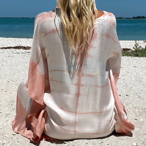 Emerson Fry Kaftan - Muted Clay Tie Dye