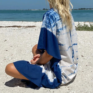 Emerson Fry Kaftan - Indigo Tie Dye