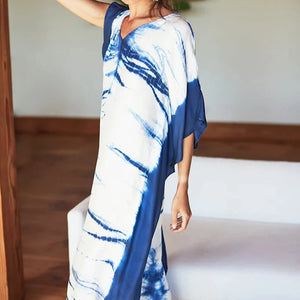 Emerson Fry Kaftan - Indigo Tie Dye