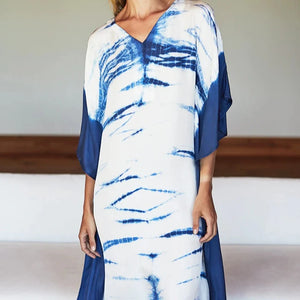 Emerson Fry Kaftan - Indigo Tie Dye