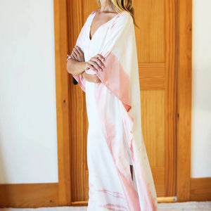 Emerson Fry Kaftan - Muted Clay Tie Dye