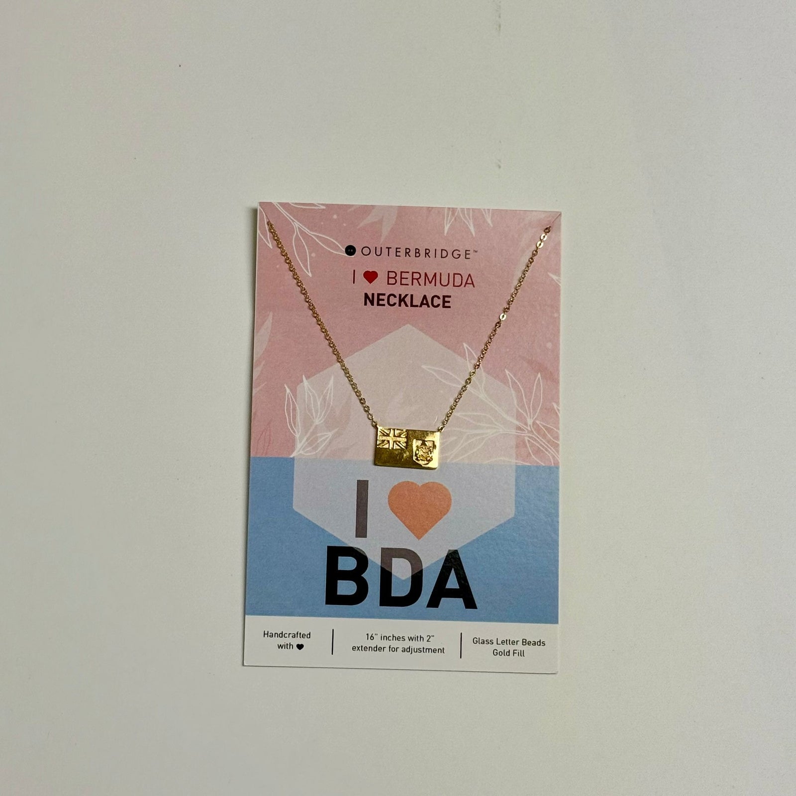 Outerbridge Jewelry Bermuda Flag Necklace - Gold