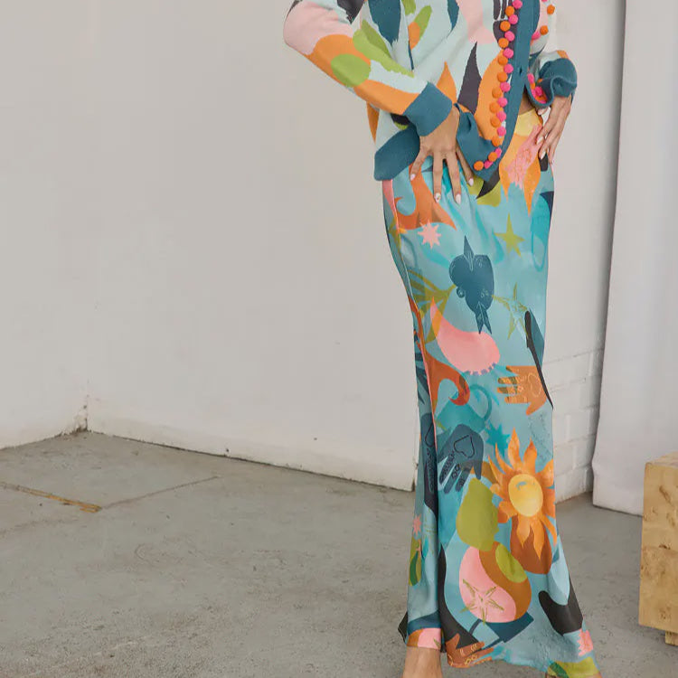 Never Fully Dressed Dorris Skirt - Balearic