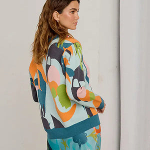 Never Fully Dressed Cardigan - Balearic Forrest