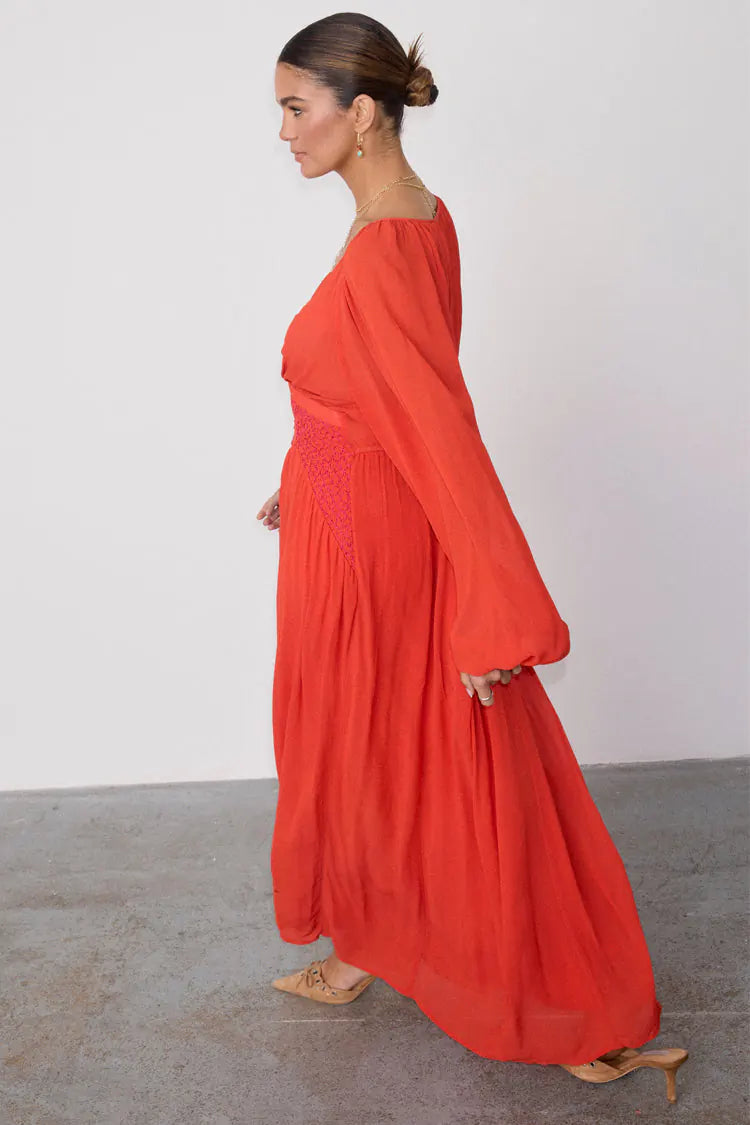 Never Fully Dressed Reign Dress - Red & Pink