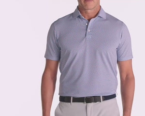 Holderness & Bourne - The Clark Shirt: Lavender/Navy/White