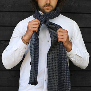 Swole Panda Scarf - Blue/Grey Bamboo Scarf