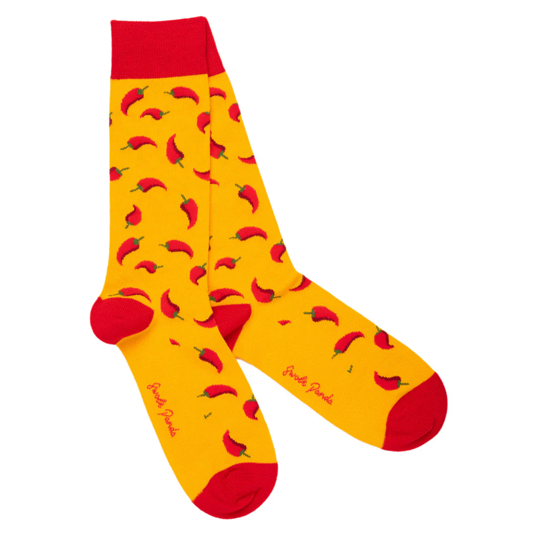 Swole Panda Socks - Red Chilli