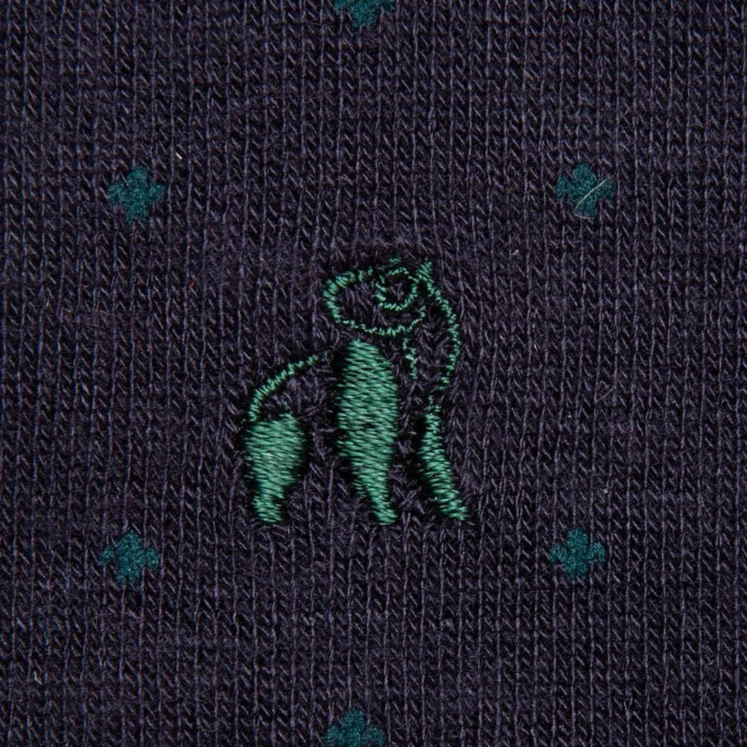 Swole Panda Socks - Navy Spotted