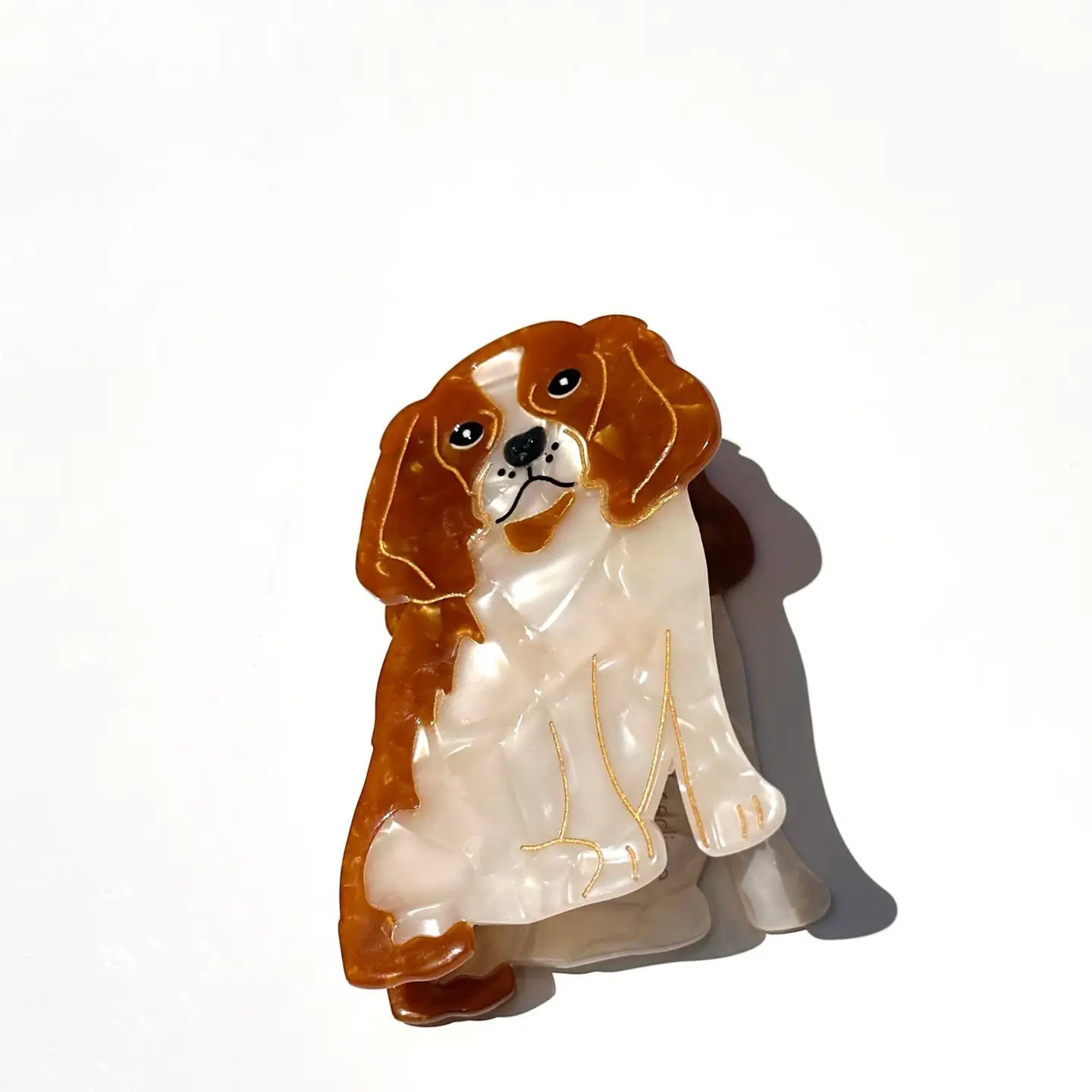 BDA Solar Eclipse King Charles Spaniel Claw Clip