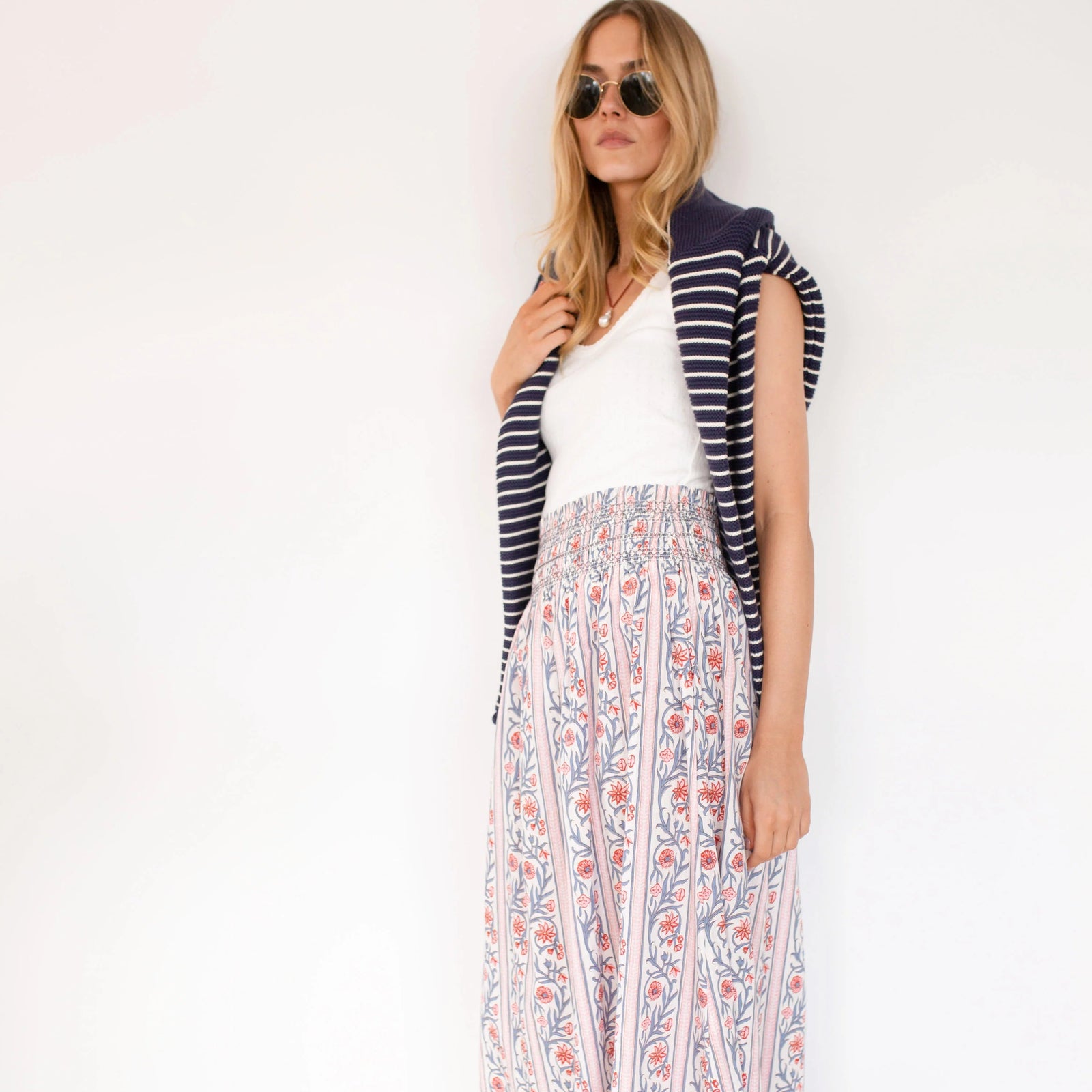 Marea Sandra Skirt - Floral Vine