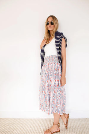 Marea Sandra Skirt - Floral Vine