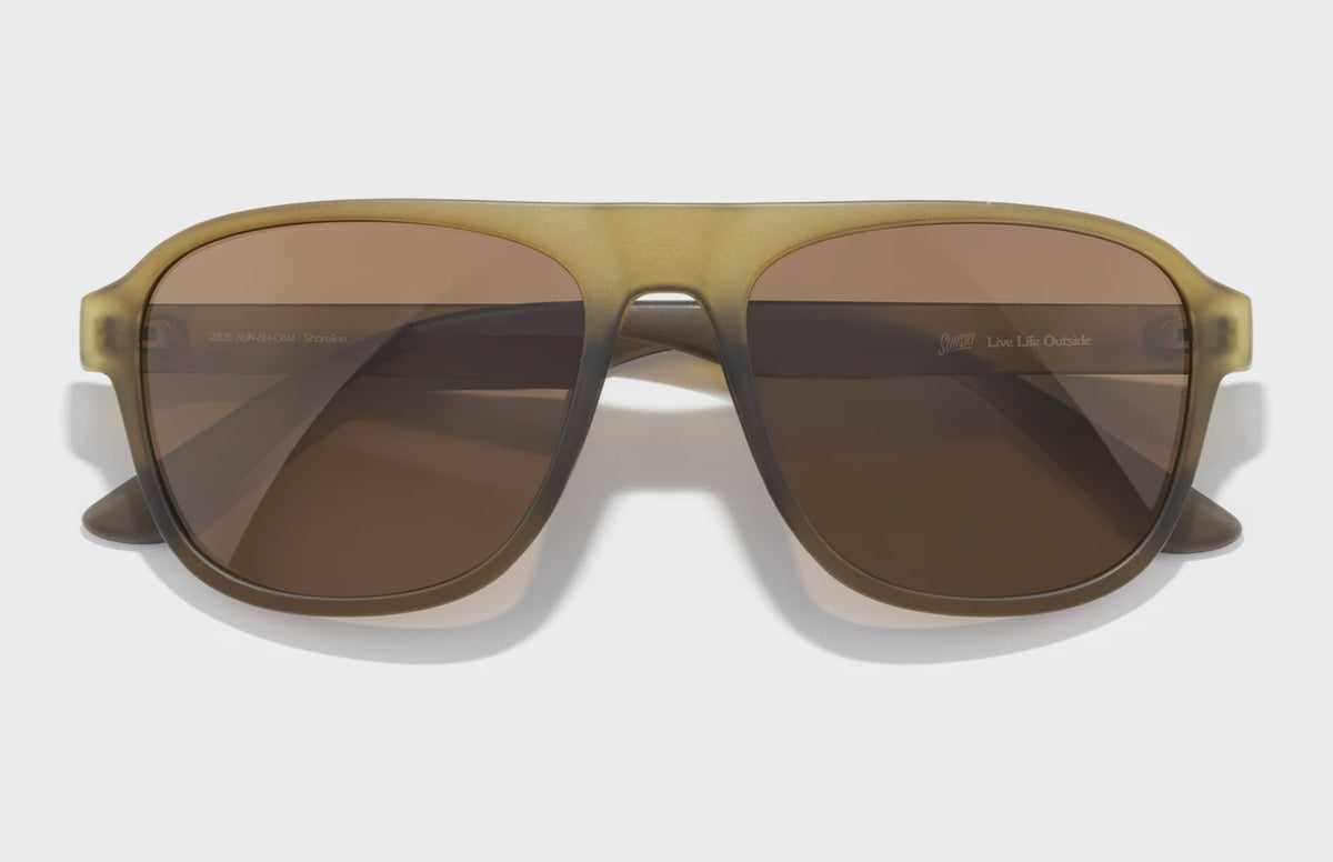 SUNSKI Sunglasses - Shoreline Olive Amber