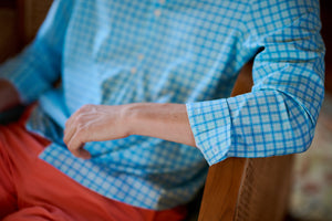 TABS Men's Button Up Checked Shirt - Palm Lane No.2