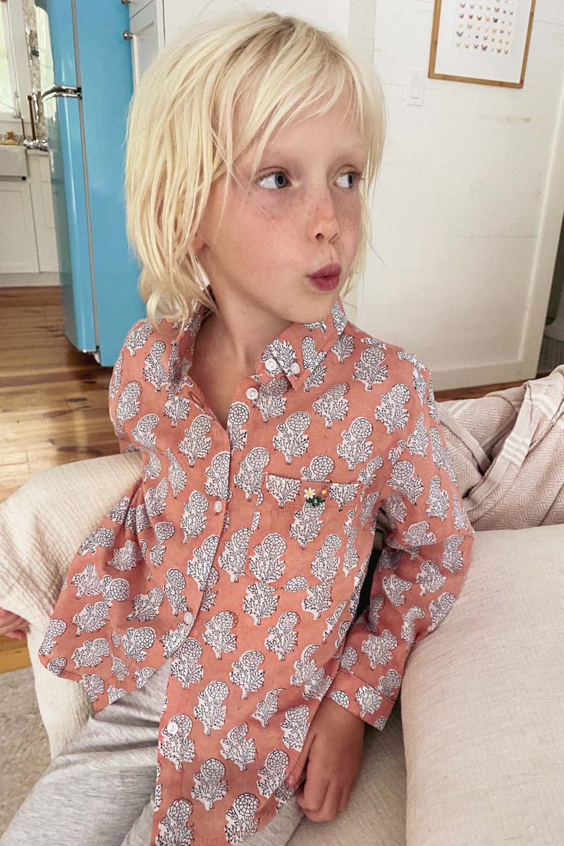 Emerson Fry Little Fry Papa's Shirt - Little Marigolds Apple