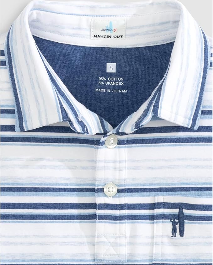 Johnnie-O Original Jr. Polo - Dabney Stripe - Oceanside