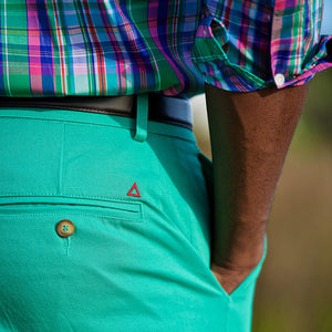 TABS Mens Lagoon Green cotton Bermuda shorts