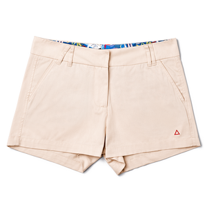 Ladies Beach Beige Bermuda Boaters