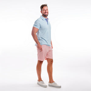 TABS Conch Shell Pink cotton linen Bermuda shorts