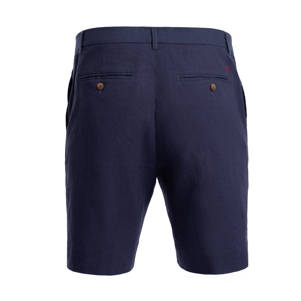 TABS Mens Salty Navy cotton linen Bermuda shorts