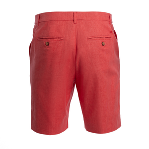 TABS Mens Red Coral cotton linen Bermuda shorts