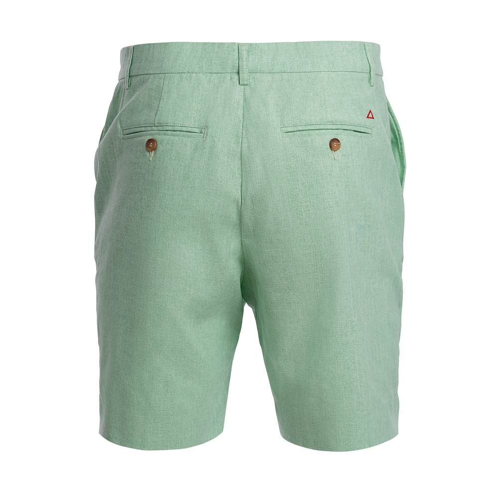 TABS Mens Sea Glass Green cotton linen Bermuda shorts