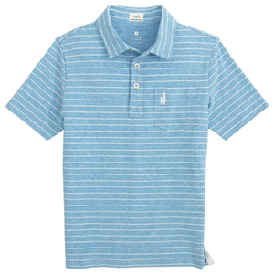 Johnnie-O Original Jr. Polo - Neese Stripe - Bondi Blue