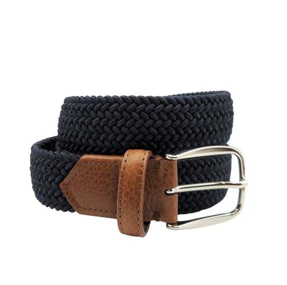 F. H. Wadsworth Elastic Stretch Belt - Navy