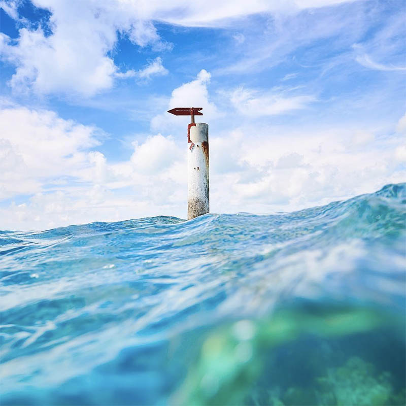 TABS Mens Bermuda Blue stretch cotton Bermuda shorts