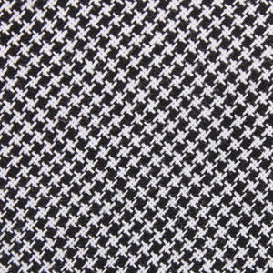 OTAA Tie - Black & White Houndstooth Cotton