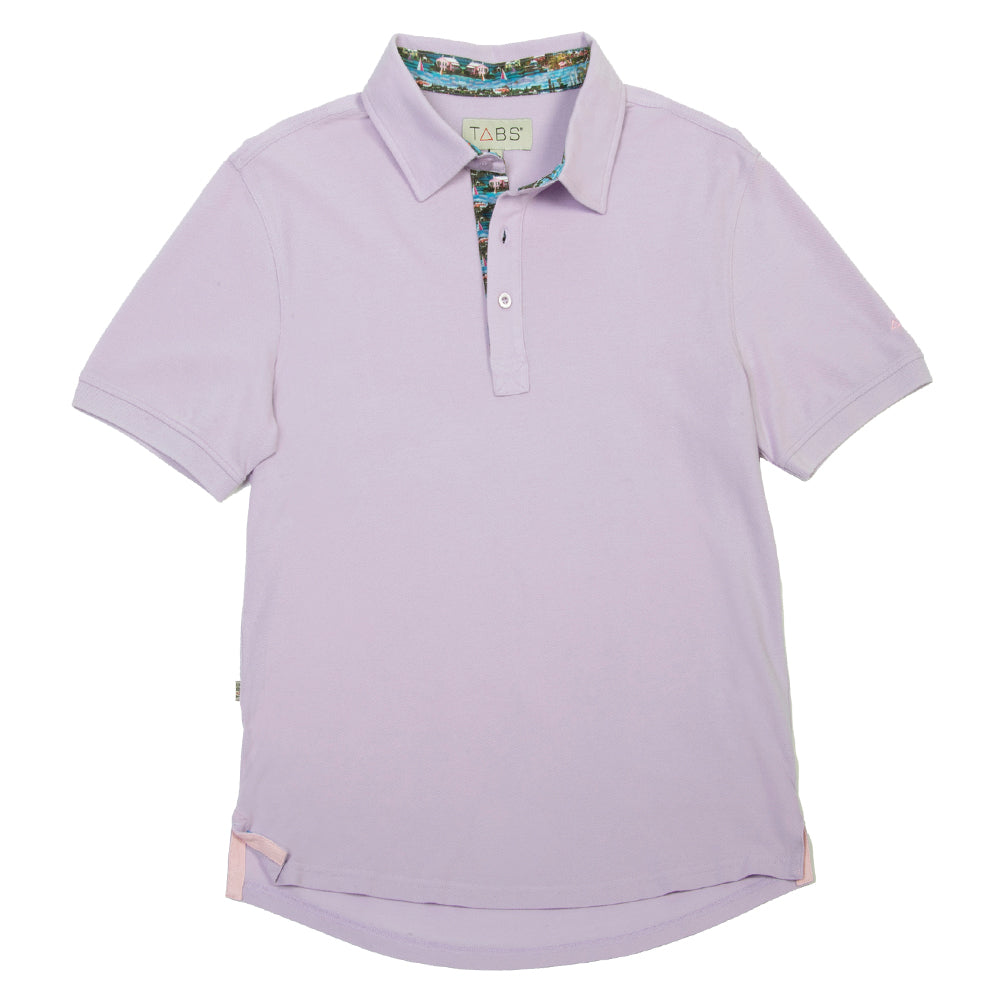 Men's Cotton Polo - Cedar Berry