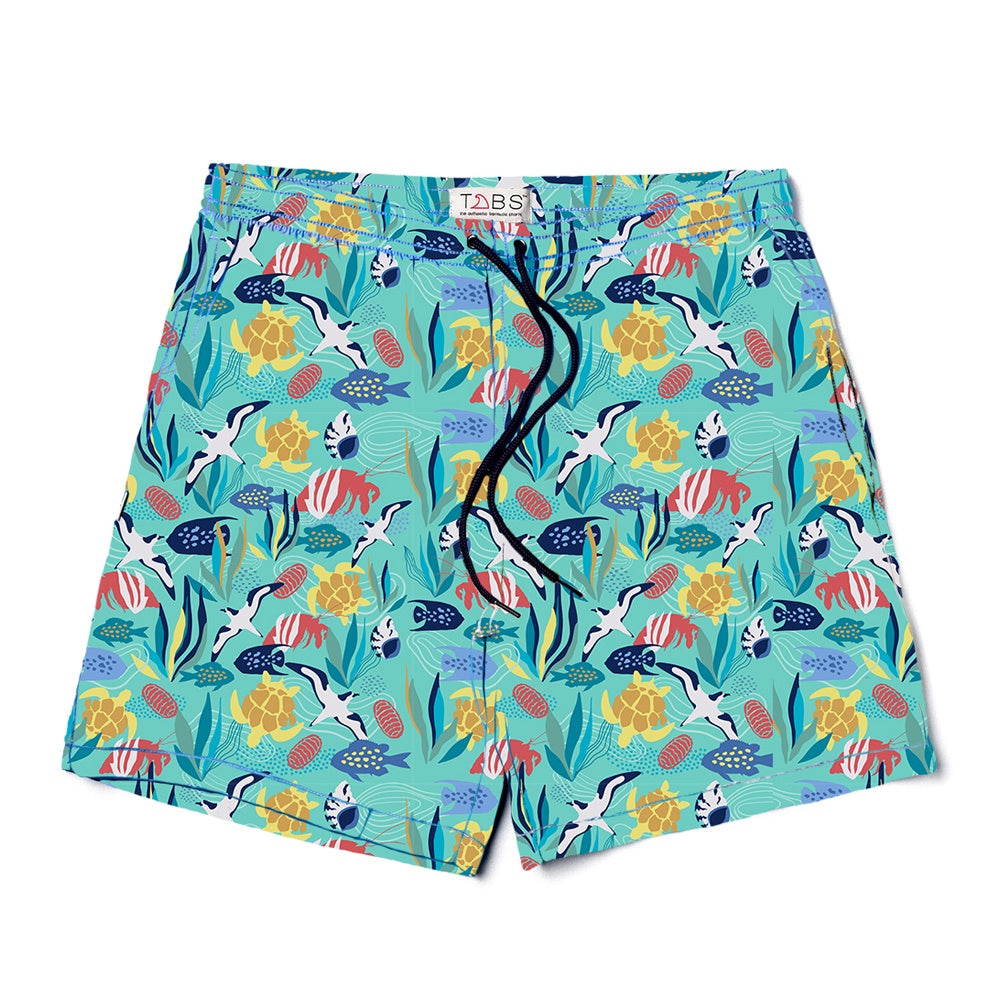 Kids' ♻️ Swim Trunks Coastal Island
