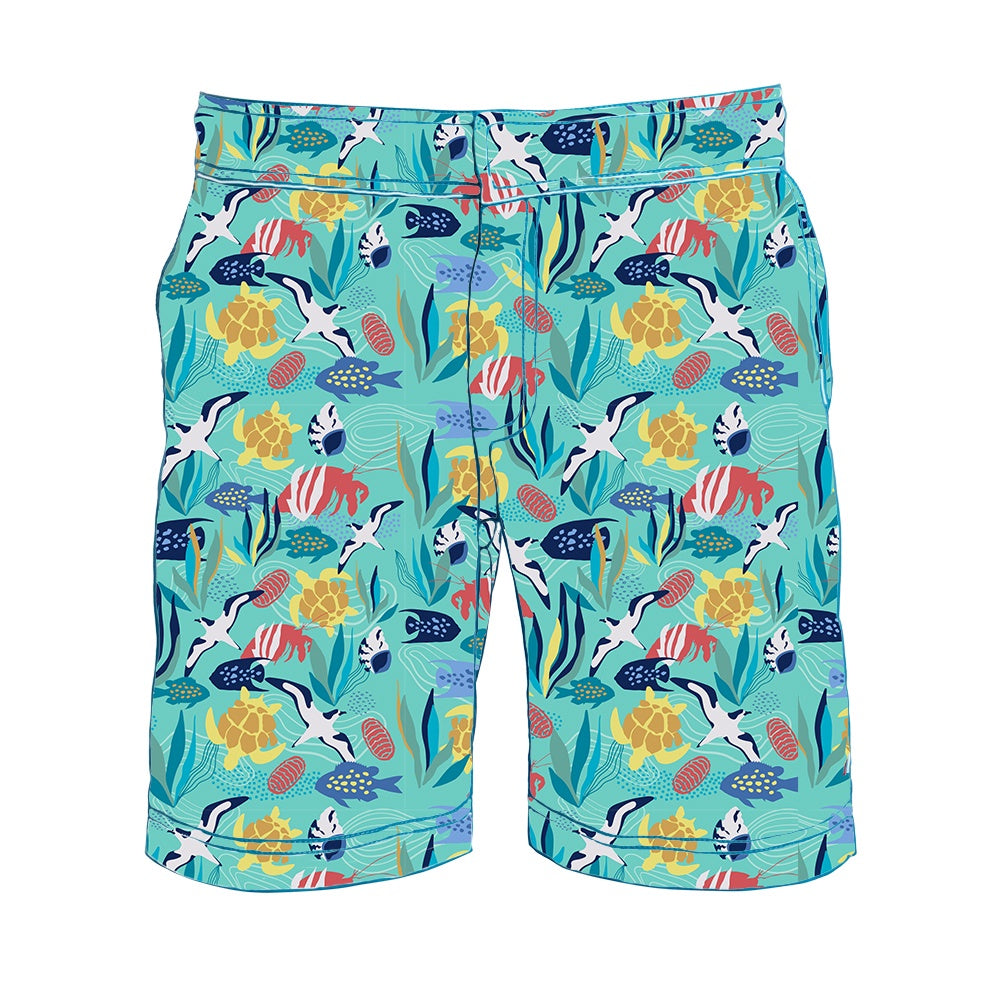 Men's ♻️ Swim Short - Coastal Island