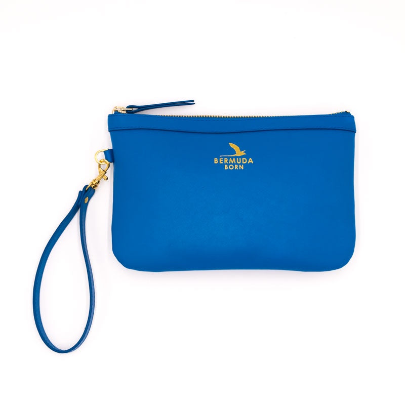 Bermuda Born Tobacco Bay Clutch - Vintage Blue