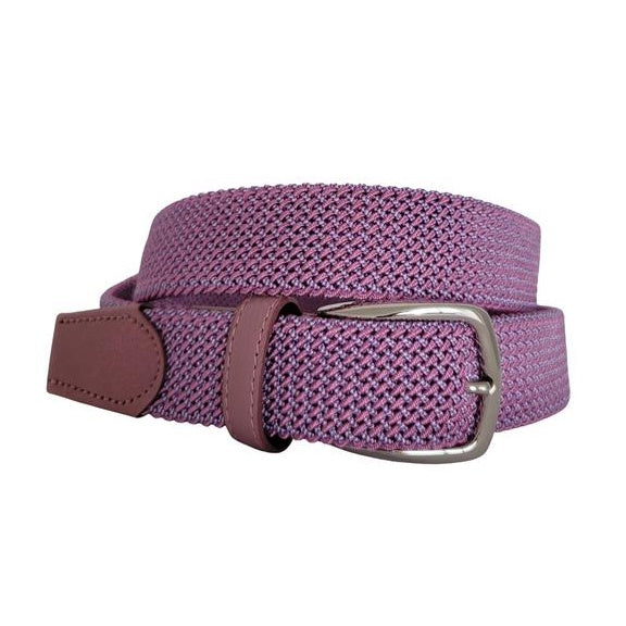 F.H. Wadsworth Elastic Stretch Belt - Flamingo
