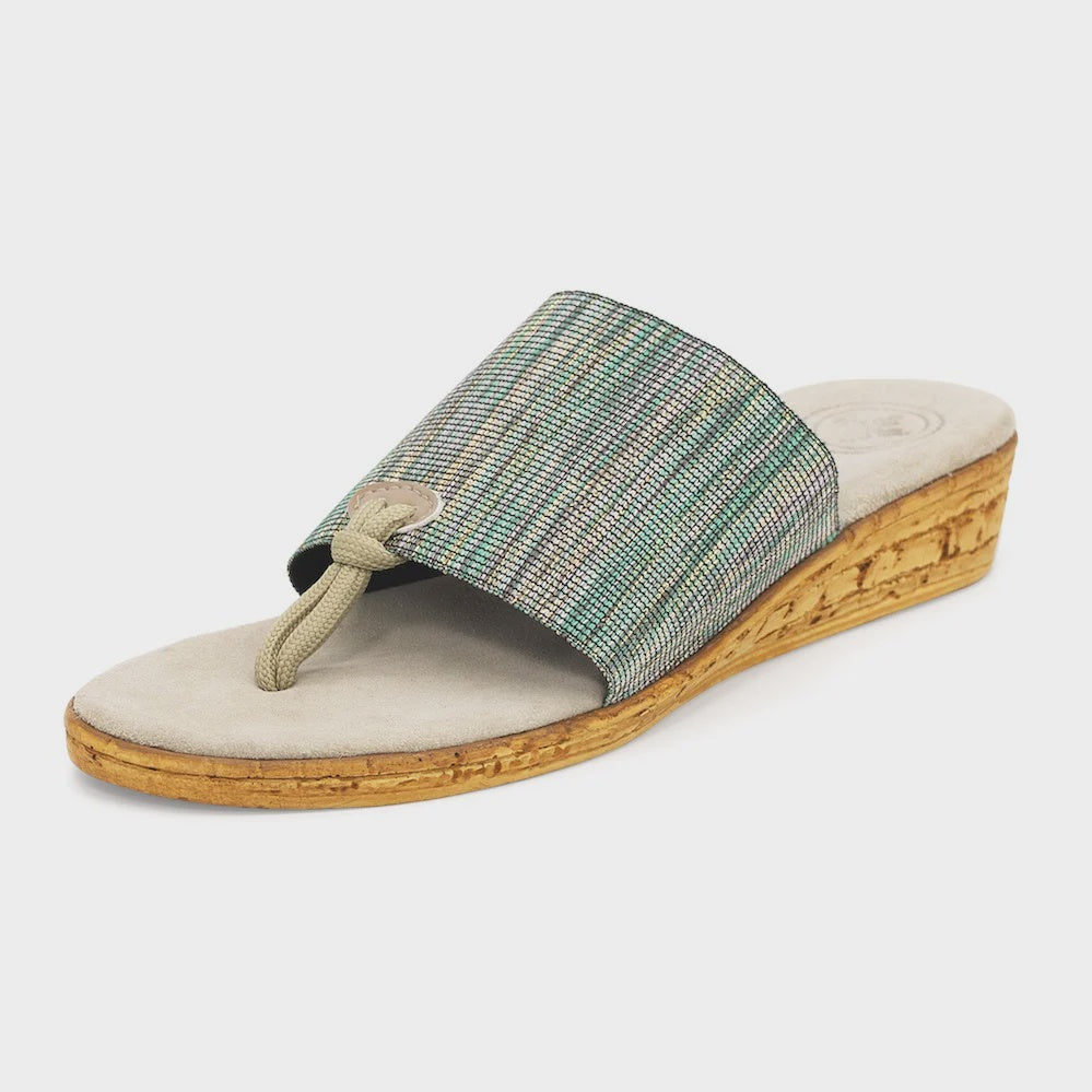 Charleston Shoe Co. IOP Sandal - Turquoise Metalic