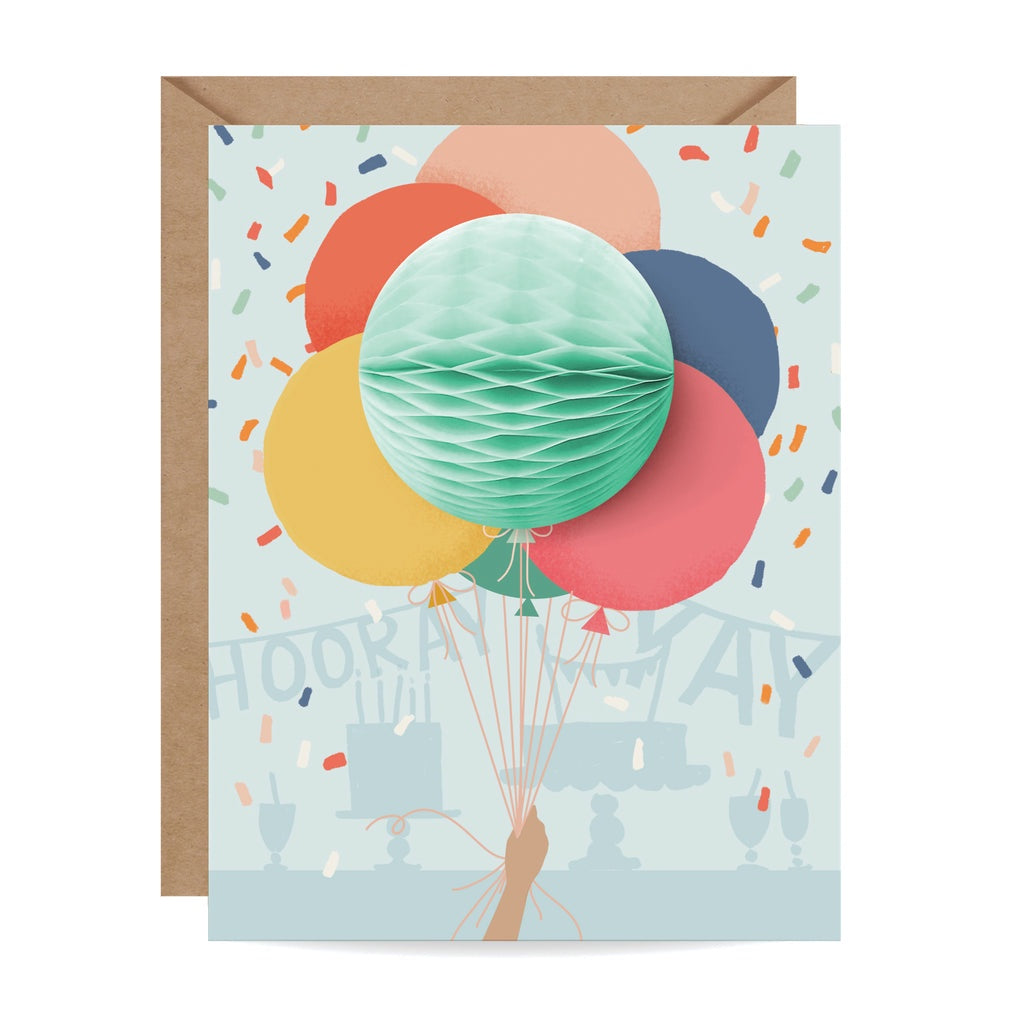 Inklings Paperie Card - Balloon Bunch Pop-Up