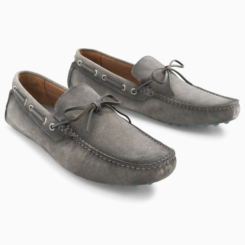 Johnnie-O Getaway Driver Loafers - Light Grey