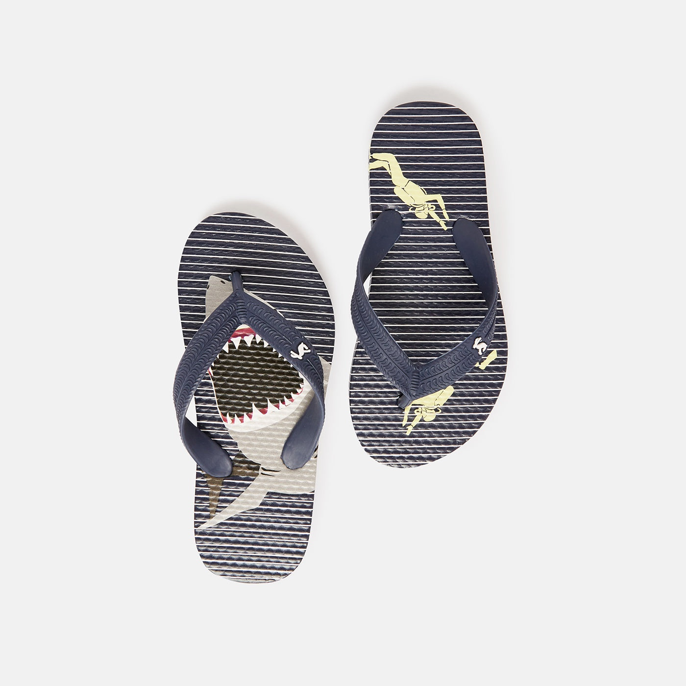 Joules Kids' Flip Flop - Blue Stripe Shark