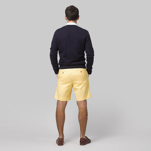 TABS Mens Kiskadee Yellow cotton linen Bermuda shorts